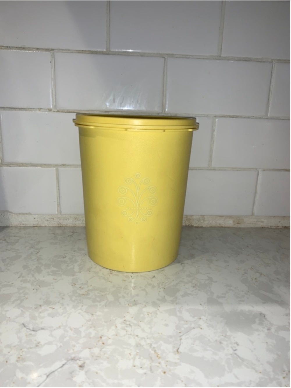 Tupperware Yellow Food Storage Container One Size